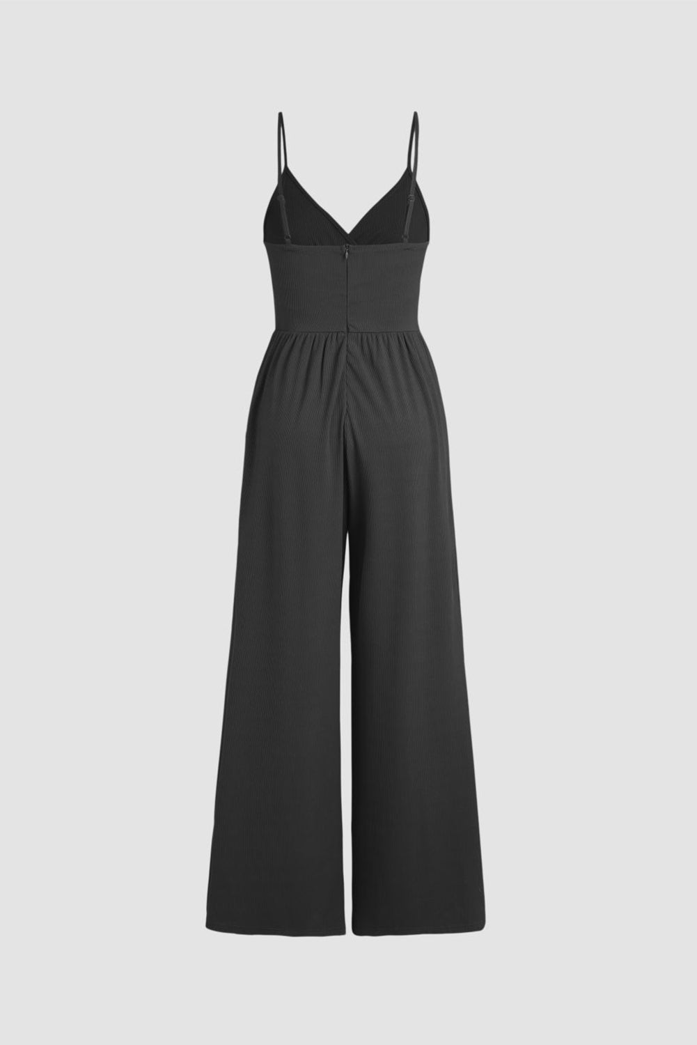 Surplice Spaghetti Strap Wide Leg Jumpsuit - Siennasass