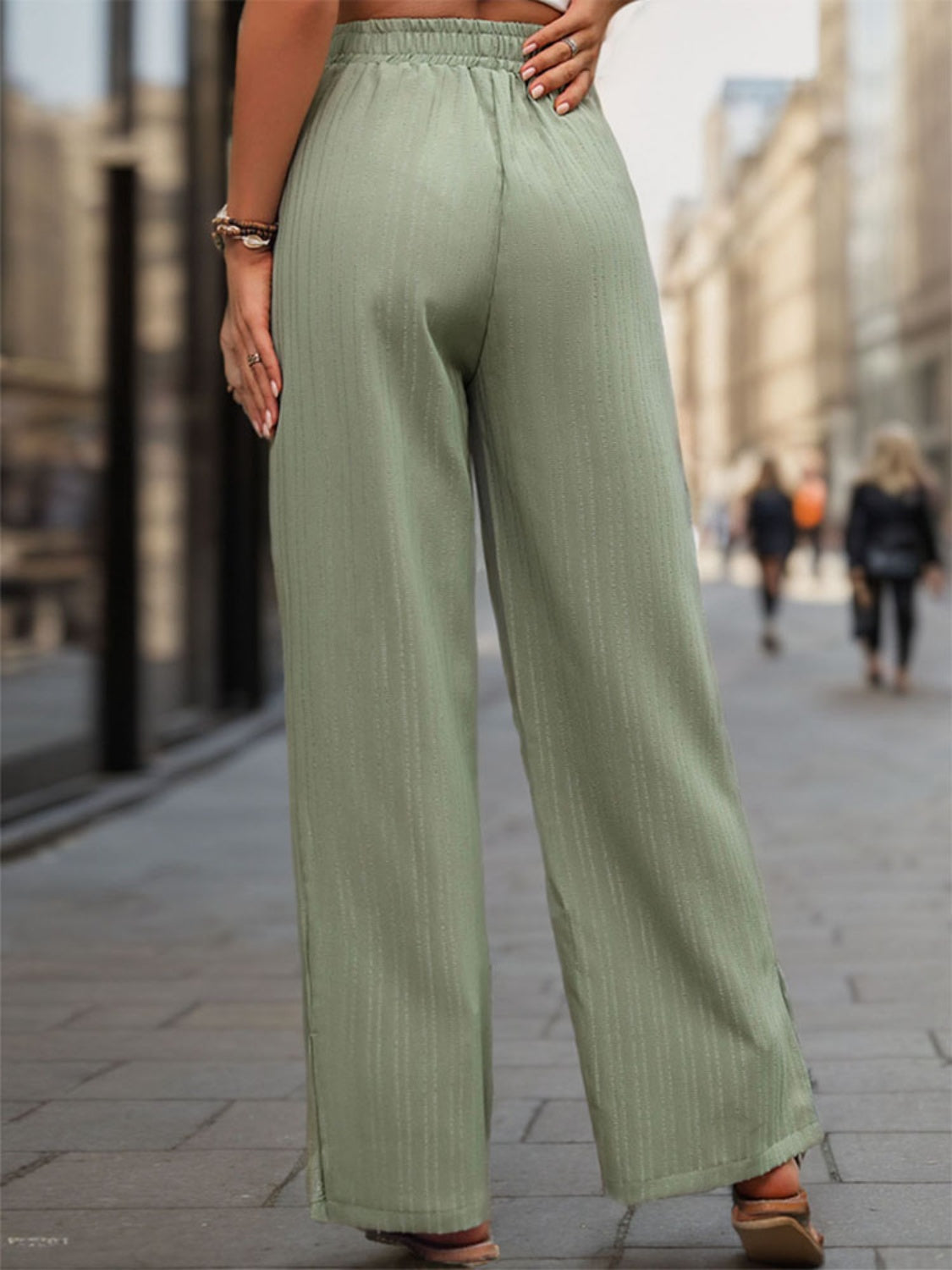 High Waist Wide Leg Pants - Siennasass