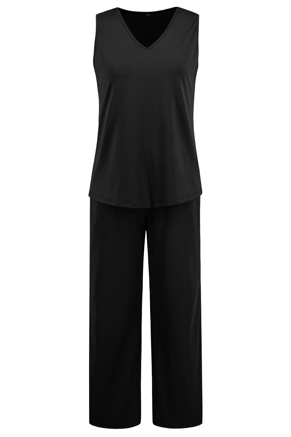 V-Neck Tank, Long Sleeve Cover-Up and Pants Three Piece Set - Siennasass