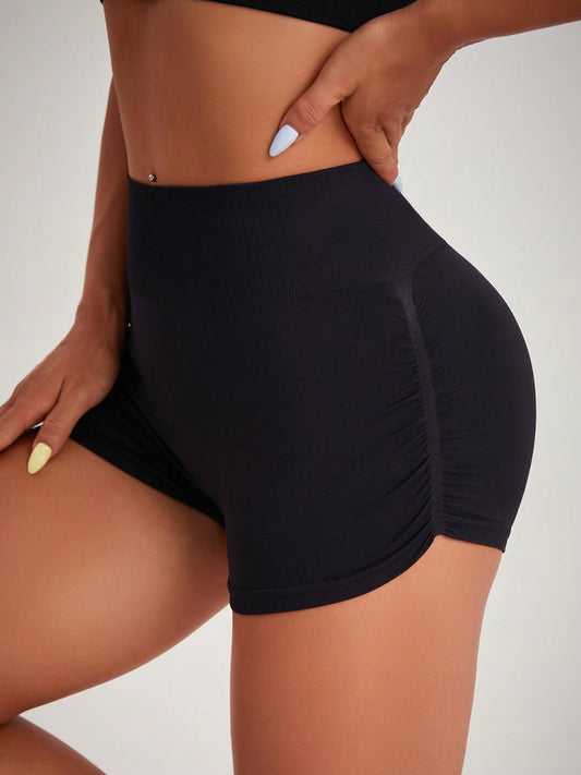 High Waist Active Shorts - Siennasass