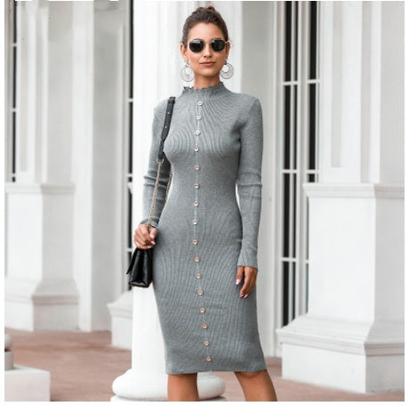 Knitted sweater dress