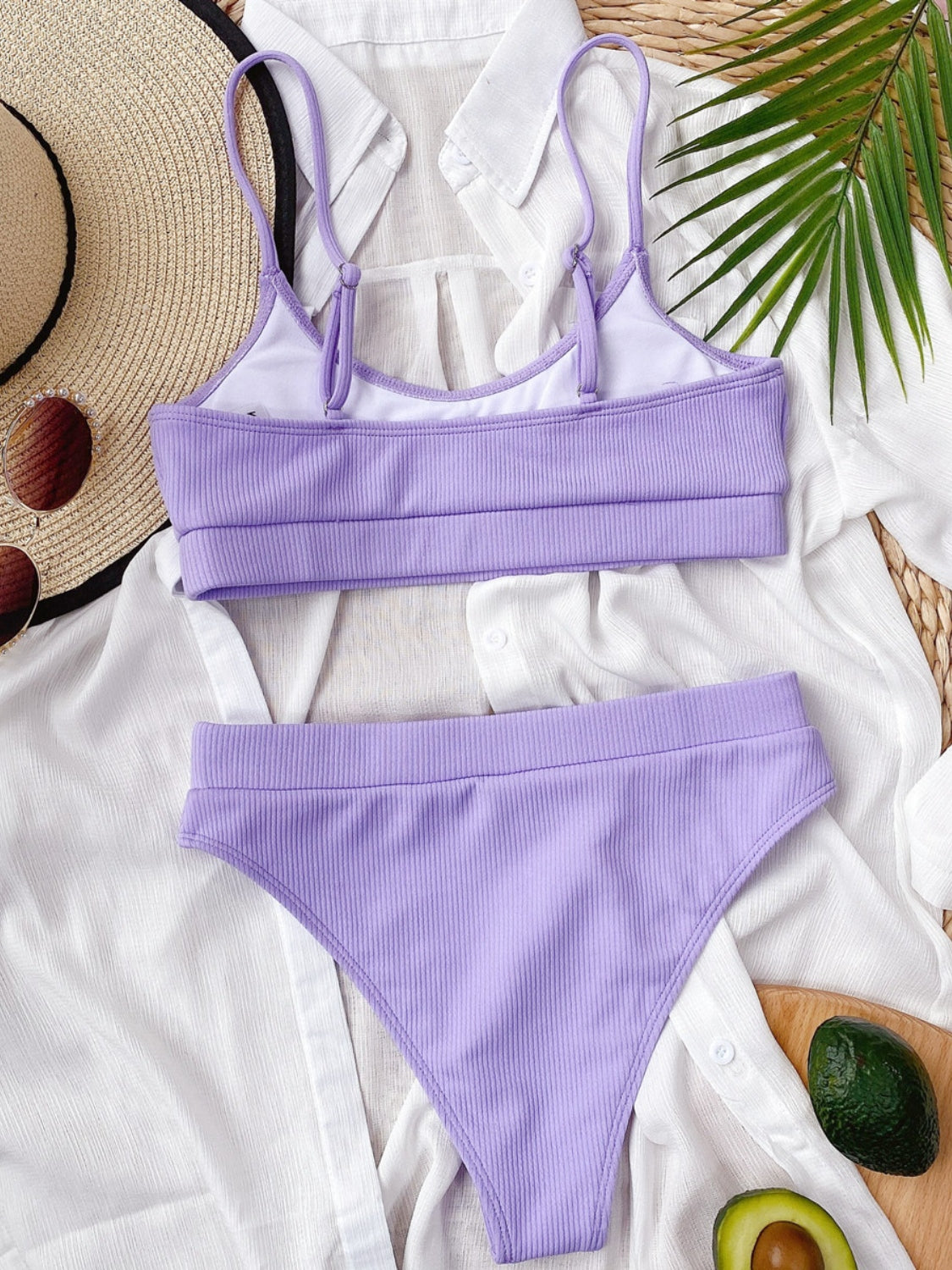 Scoop Neck Spaghetti Strap Two-Piece Swim Set - Siennasass