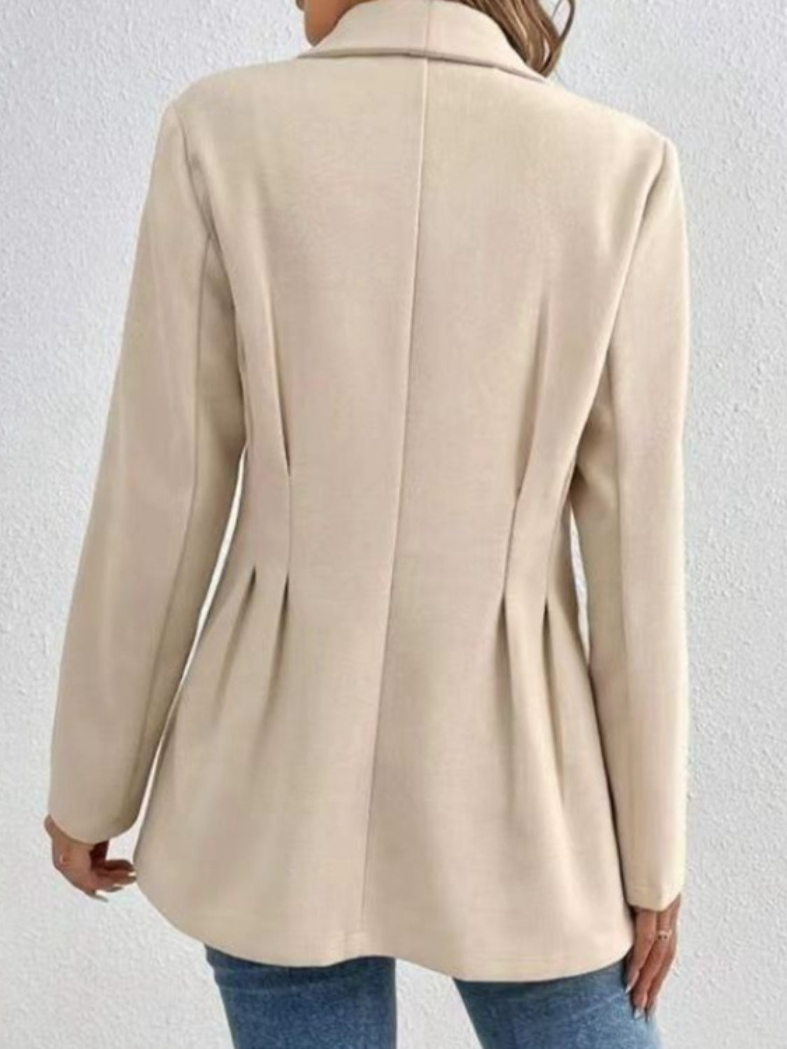 One Button Long Sleeve Blazer - Siennasass