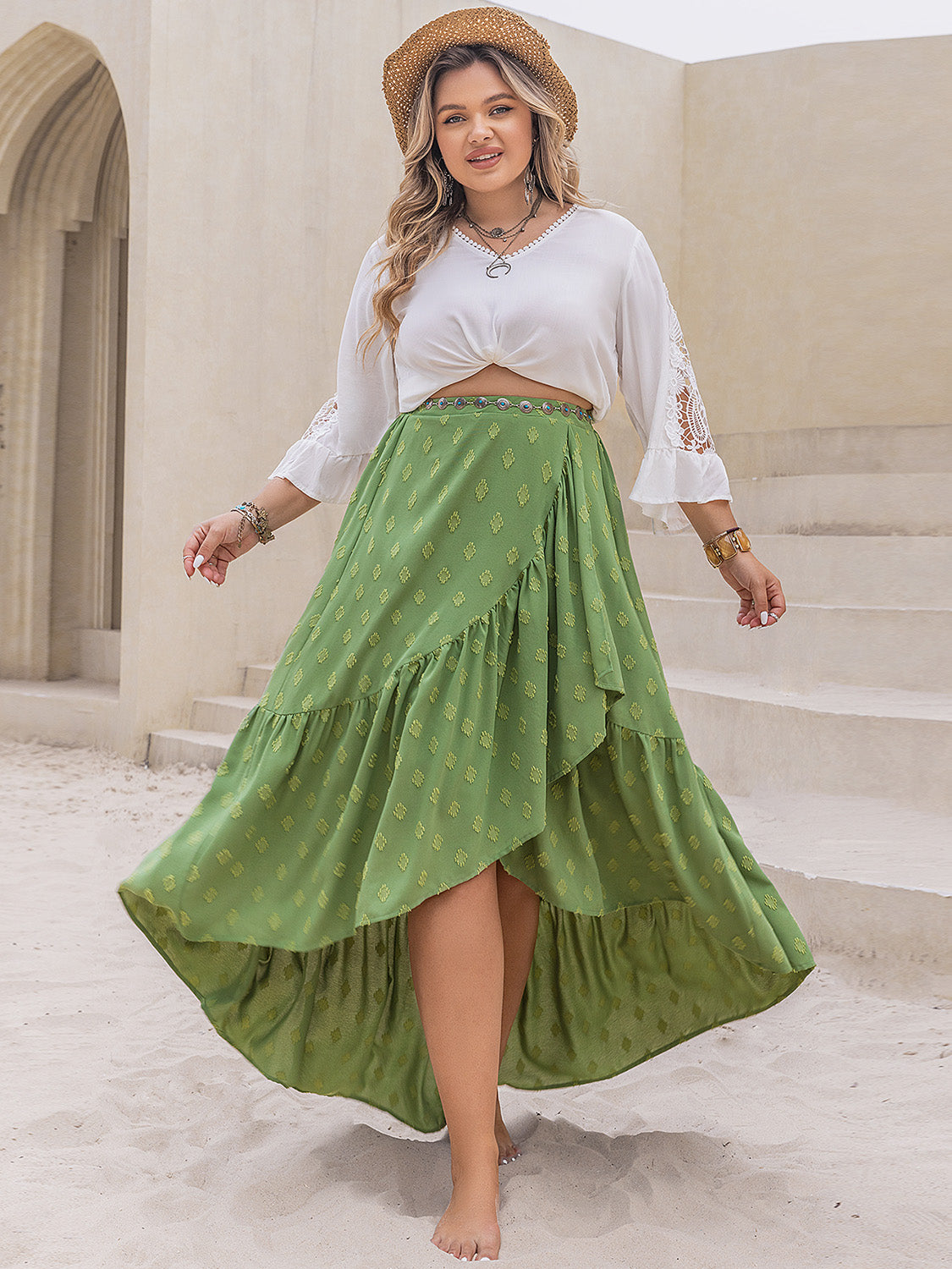 Plus Size High-Low Skirt - Siennasass