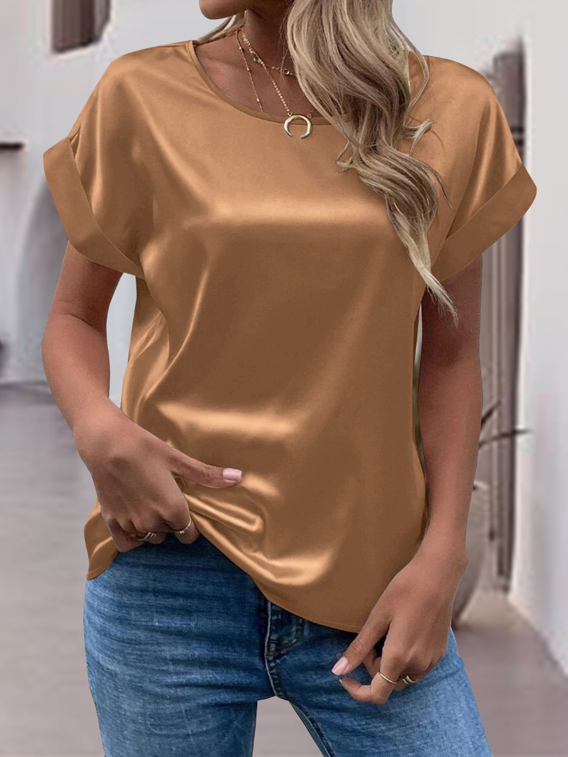 Round Neck Short Sleeve T-Shirt