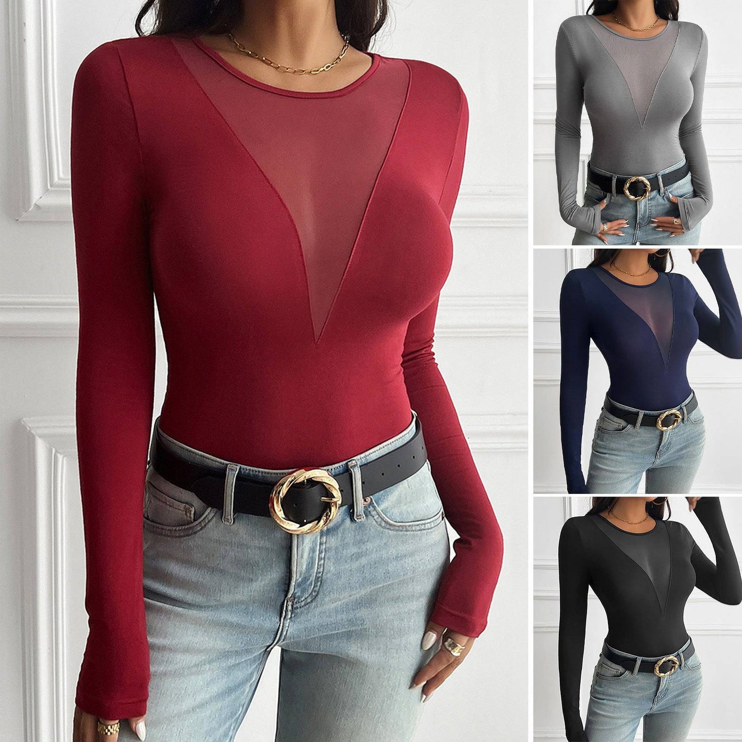 Long-sleeved T-shirt Top