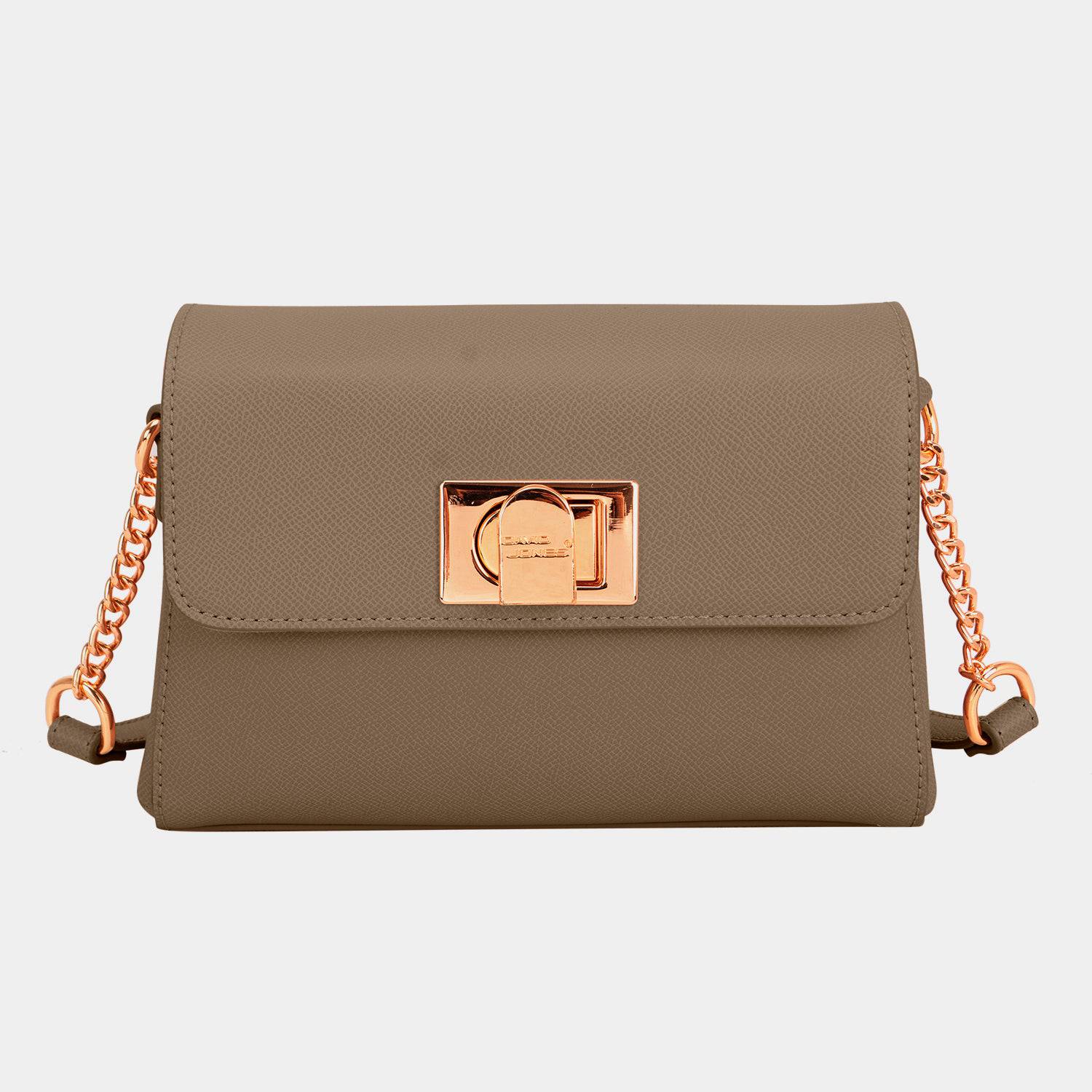 David Jones PU Leather Crossbody Bag - Siennasass