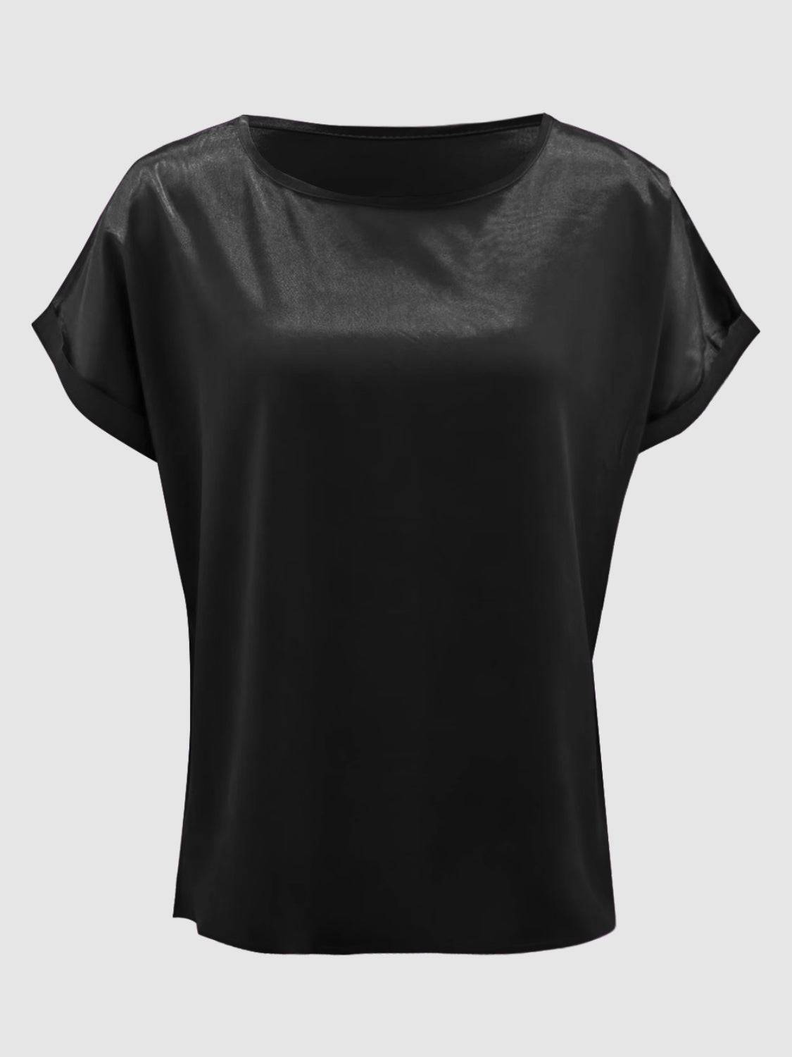 Round Neck Short Sleeve T-Shirt - Siennasass