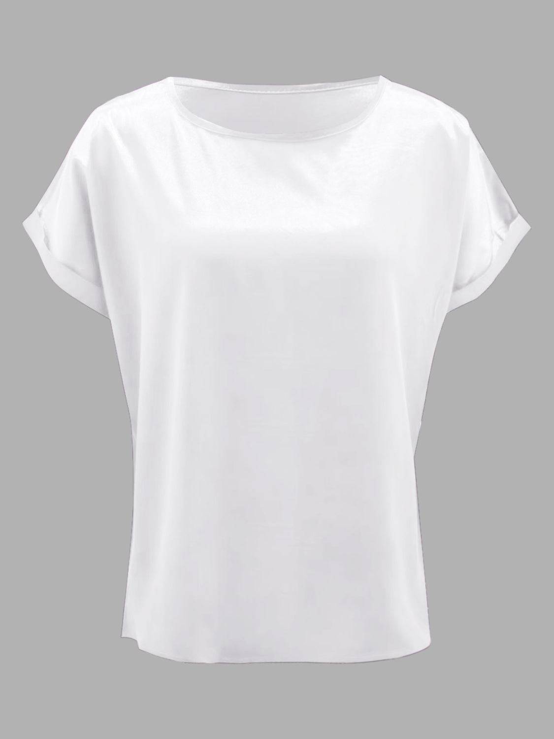 Round Neck Short Sleeve T-Shirt - Siennasass