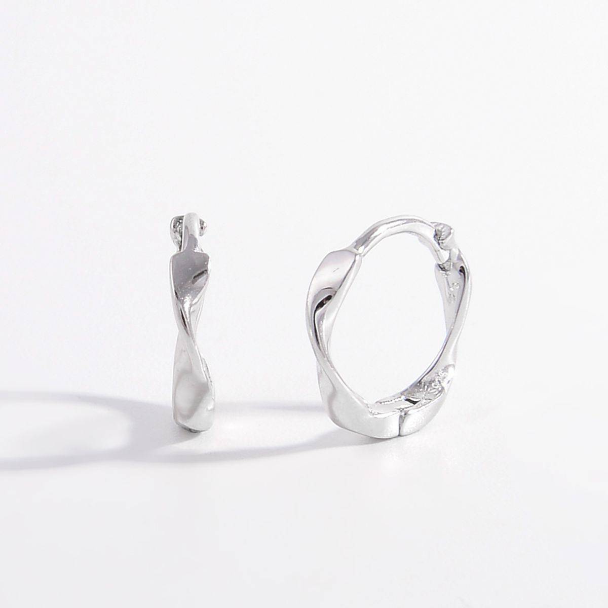 925 Sterling Silver Hoop Earrings - Siennasass