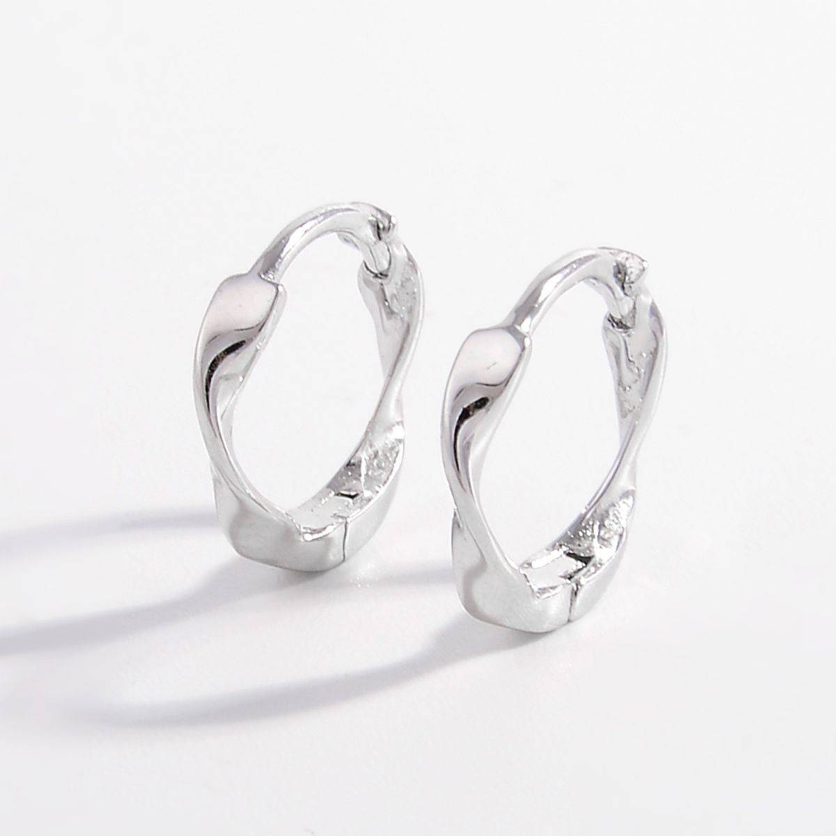 925 Sterling Silver Hoop Earrings - Siennasass