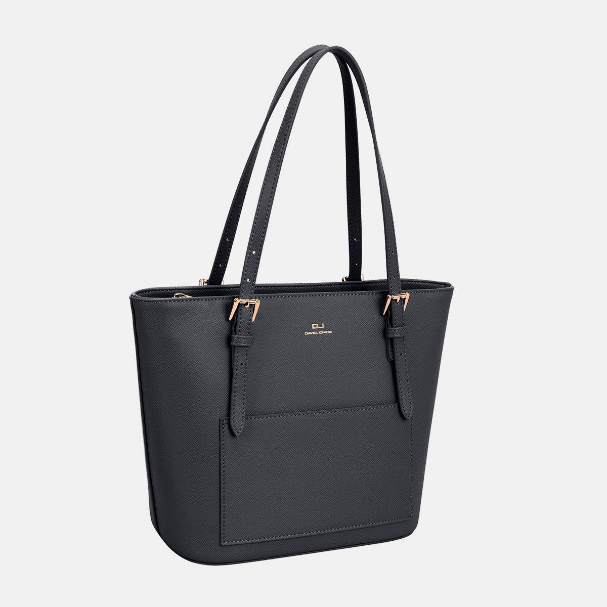 David Jones PU Leather Tote Bag - Siennasass