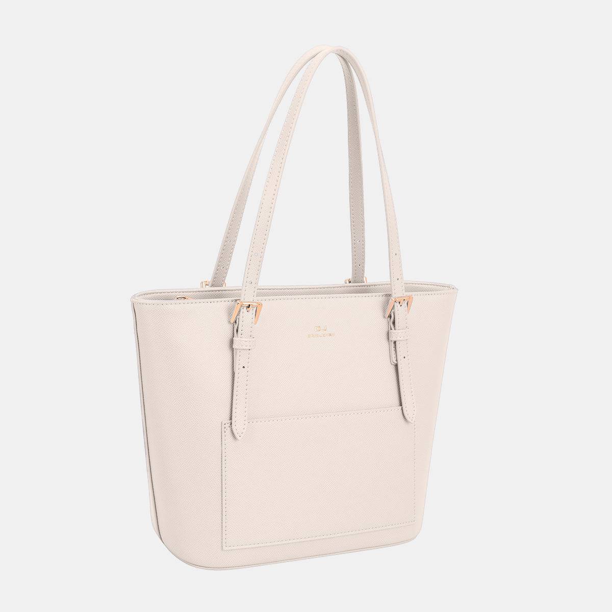 David Jones PU Leather Tote Bag - Siennasass