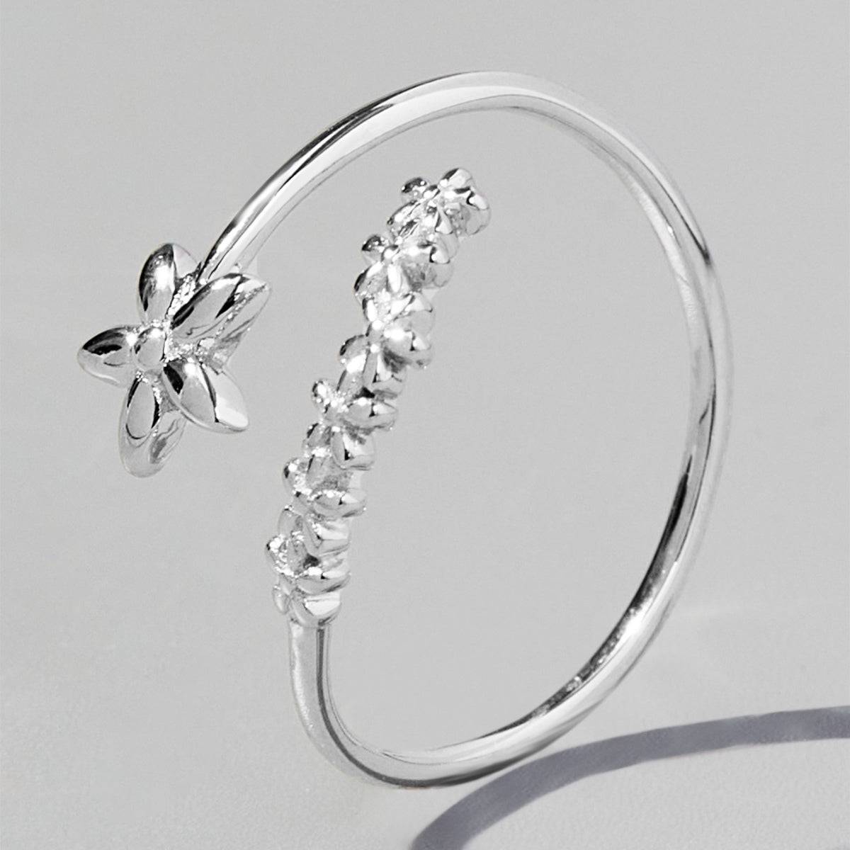 925 Sterling Silver Flower Ring