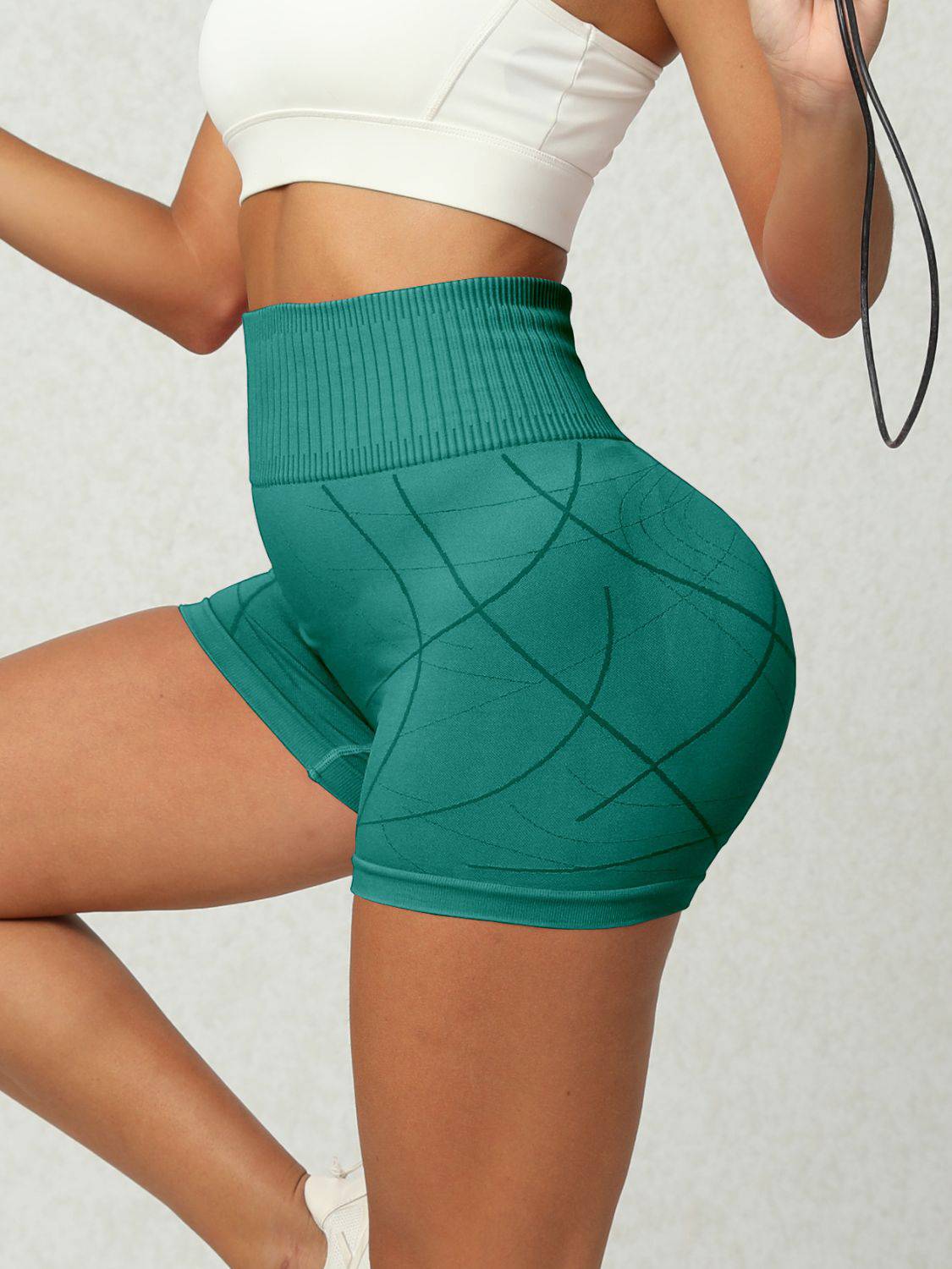 High Waist Active Shorts - Siennasass