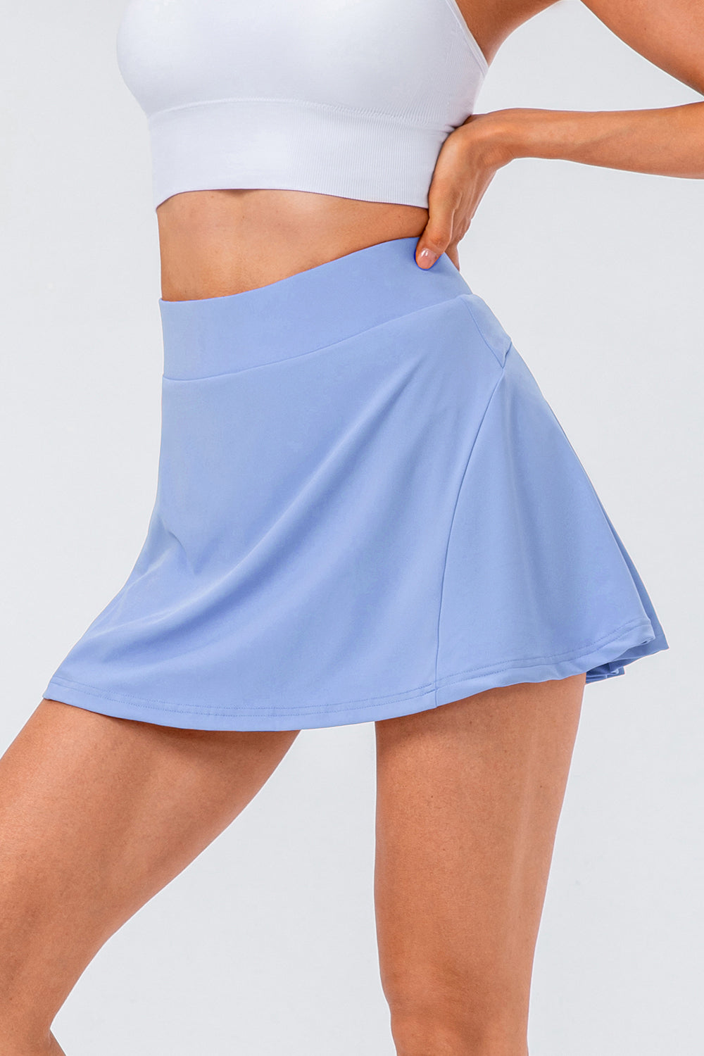 High Waist Pleated Active Skirt - Siennasass